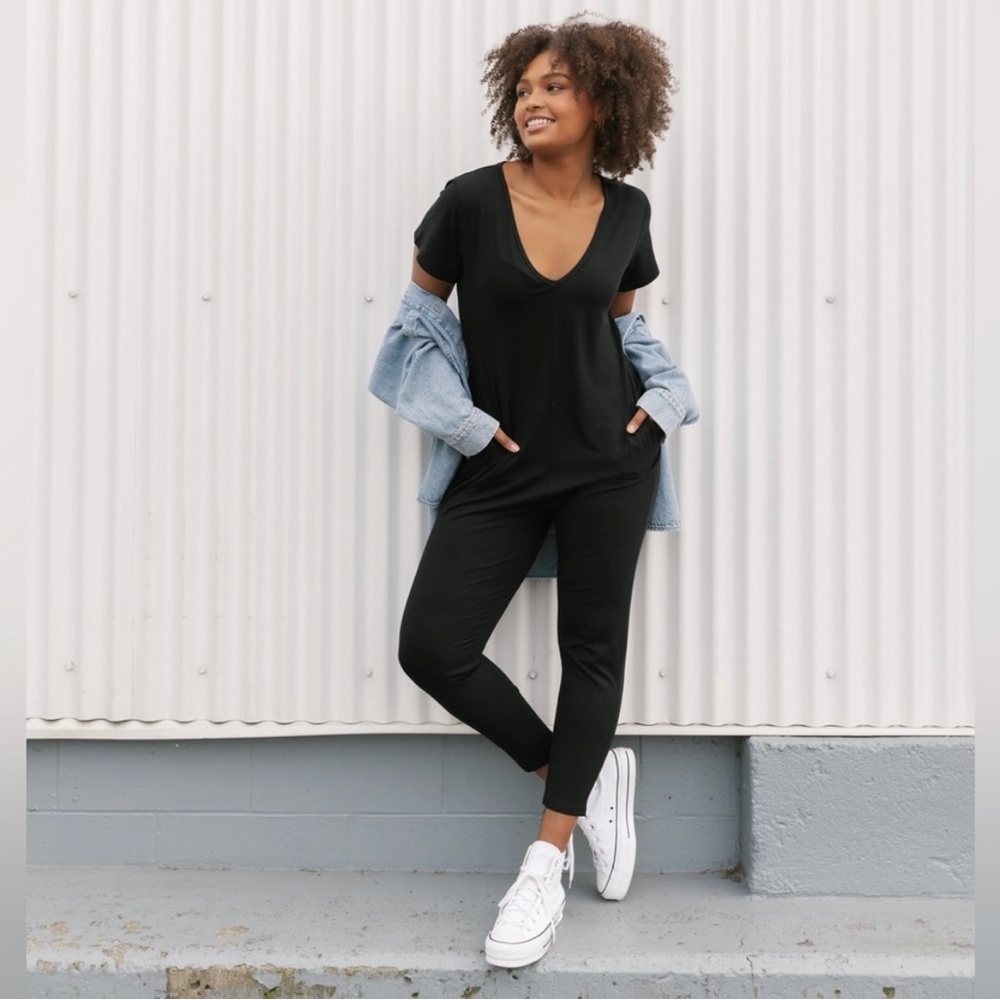 Smash and Tess Sunday Romper in Midnight Black